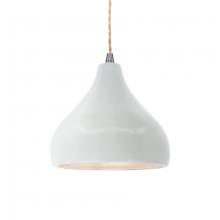 Justice Design Group CER-6560-WTWT-NCKL-BEIG-TWST-LED1-700 - Small Droplet LED Pendant