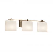 Justice Design Group FSN-8443-30-OPAL-BRSS - Era 3-Light Bath Bar