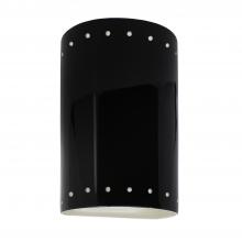 Justice Design Group CER-5990-BKMT - Small ADA Cylinder w/ Perfs - Closed Top