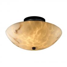 Justice Design Group FAL-9690-35-ABRS-LED-2000 - 14" Round Semi-Flush Bowl