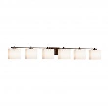 Justice Design Group FSN-8446-55-OPAL-DBRZ - Era 6-Light Bath Bar