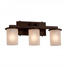 Justice Design Group FSN-8773-10-FRCR-DBRZ - Dakota 3-Light Bath Bar