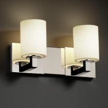 Justice Design Group FSN-8922-20-MROR-CROM - Modular 2-Light Bath Bar