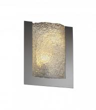 Justice Design Group GLA-5562-LACE-MBLK-LED-2000 - Framed Rectangle 3-Sided Wall Sconce (ADA)