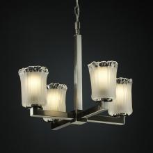 Justice Design Group GLA-8829-20-LACE-NCKL - Modular 4-Light Chandelier