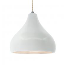 Justice Design Group CER-6565-WTWT-NCKL-BEIG-TWST-LED1-700 - Large Droplet LED Pendant