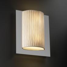 Justice Design Group PNA-5562-WFAL-CROM-LED-2000 - Framed Rectangle 3-Sided Wall Sconce (ADA)