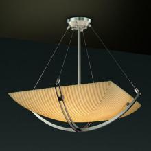 Justice Design Group PNA-9724-25-PLET-MBLK-LED-6000 - 36" Pendant Bowl w/ Crossbar