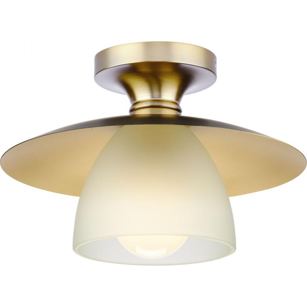 Trimble Collection One-Light Brushed Bronze 12" Semi-Flush Mount