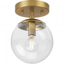 Progress P350234-109 - Atwell Collection One-Light Brushed Bronze Mid-Century Modern Semi-Flush Mount