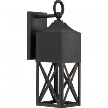 Progress P560316-031 - Birkdale Collection One-Light Modern Farmhouse Textured Black Outdoor Wall Lantern