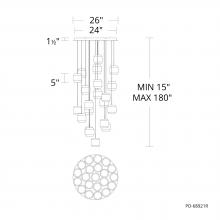 WAC US PD-68921R-AB - Banded Chandelier Light