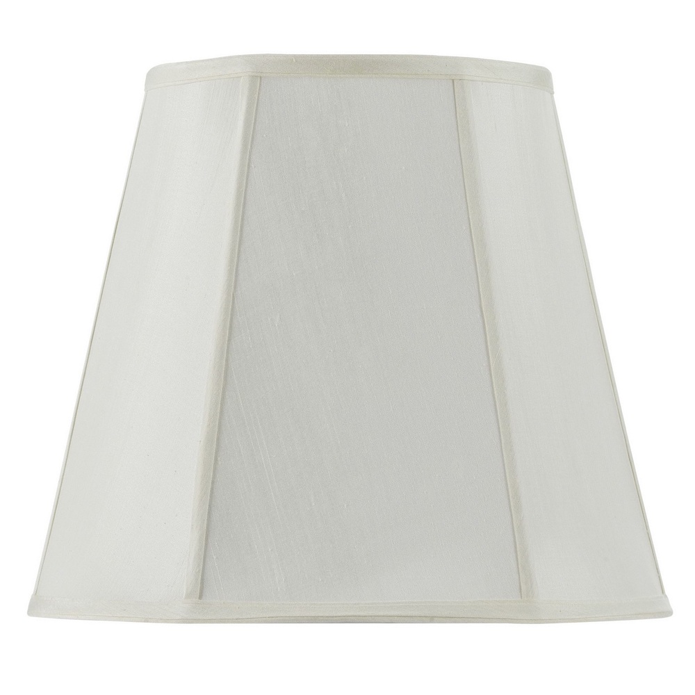 15" Tall Eggshell Fabric Shade