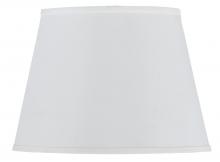 CAL Lighting SH-1247 - 11" Tall White Round Hardback Fabric Shade