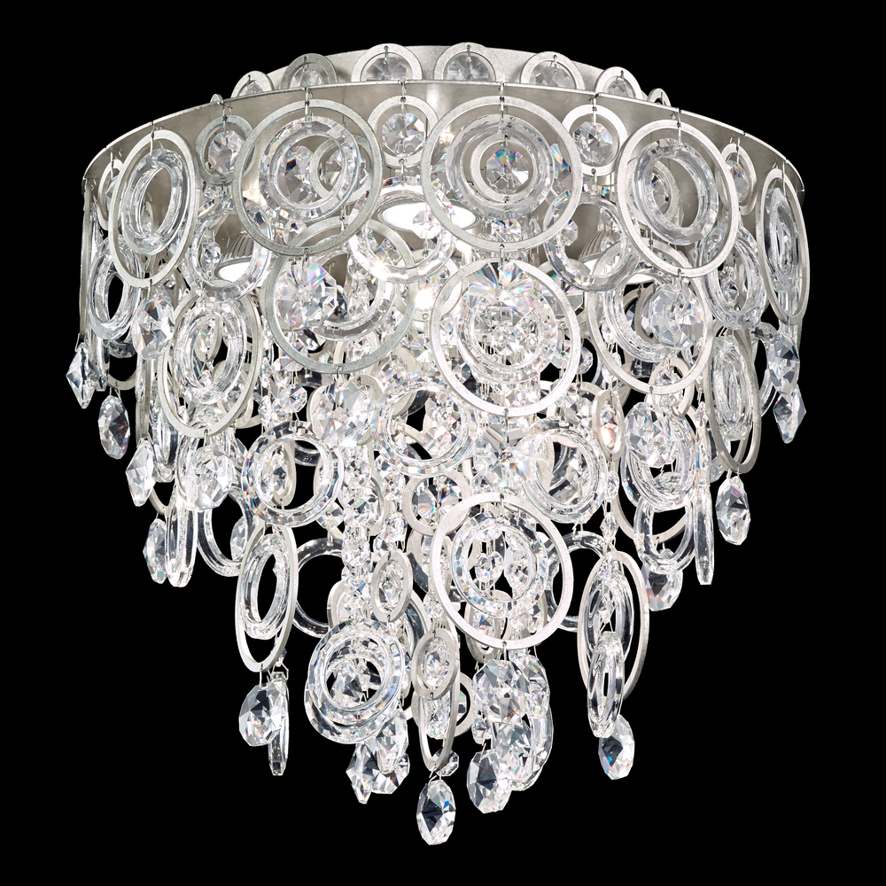 Circulus 4 Light 120V Flush Mount in Heirloom Gold with Optic Crystal