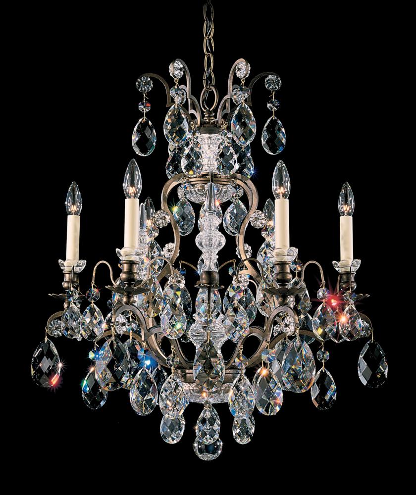 Renaissance 7 Light 120V Chandelier in Heirloom Bronze with Heritage Handcut Crystal