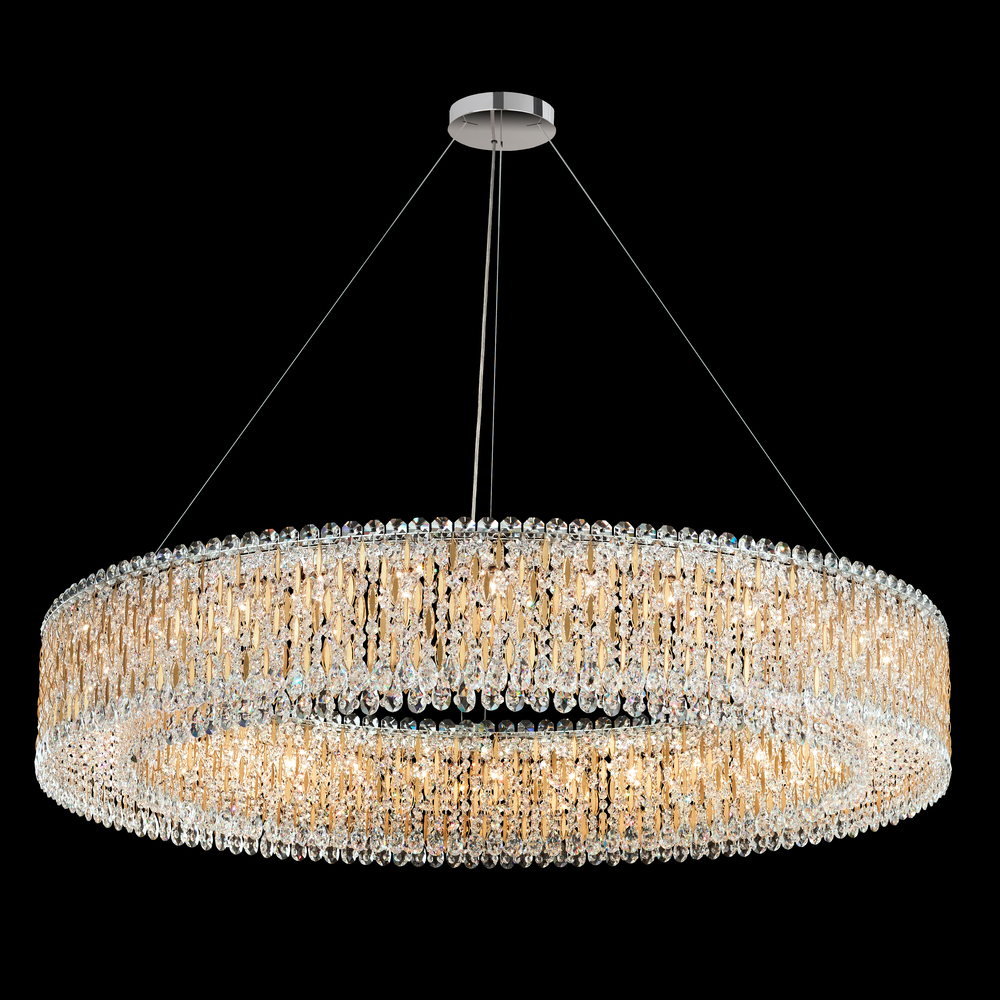 Sarella 32 Light 120V Pendant in Black with Radiance Crystal