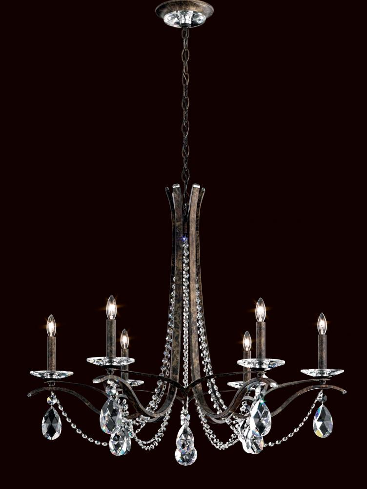 Vesca 6 Light 120V Chandelier in Heirloom Gold with Radiance Crystal