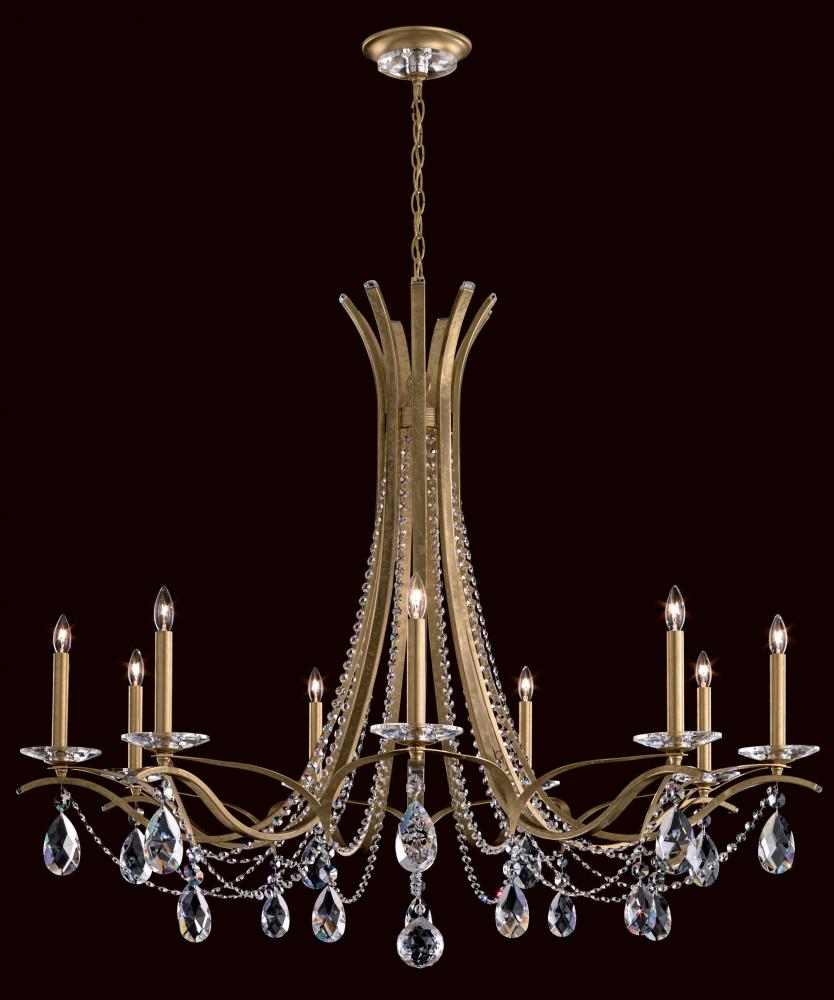 Vesca 9 Light 120V Chandelier in Ferro Black with Radiance Crystal