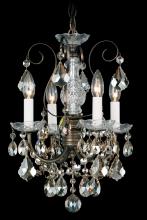 Schonbek 1870 3648-211H - New Orleans 4 Light 120V Chandelier in Aurelia with Heritage Handcut Crystal