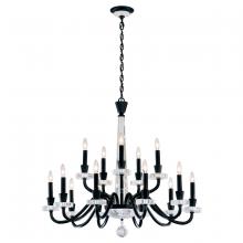 Schonbek 1870 S9338-23OH - Amadeus 15 Light 120V Chandelier in Etruscan Gold with Optic Haze Quartz