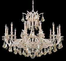 Schonbek 1870 6952-83S - Sophia 12 Light 120V Chandelier in Florentine Bronze with Crystals from Swarovski®