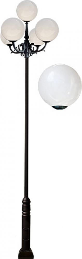 CAST ALUM 18" GLOBE LIGHT FIX 5 X 35W HPS 120V