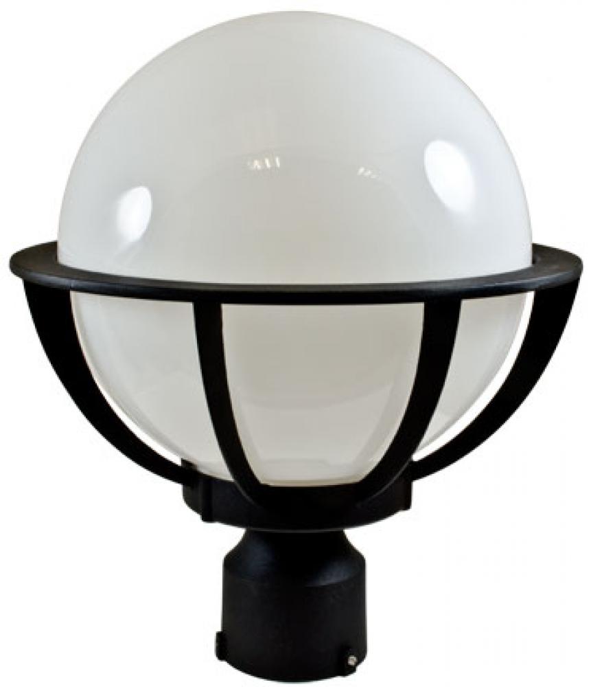 CAST ALUM 10" GLOBE POST TOP FIX LED 6W 85-265V