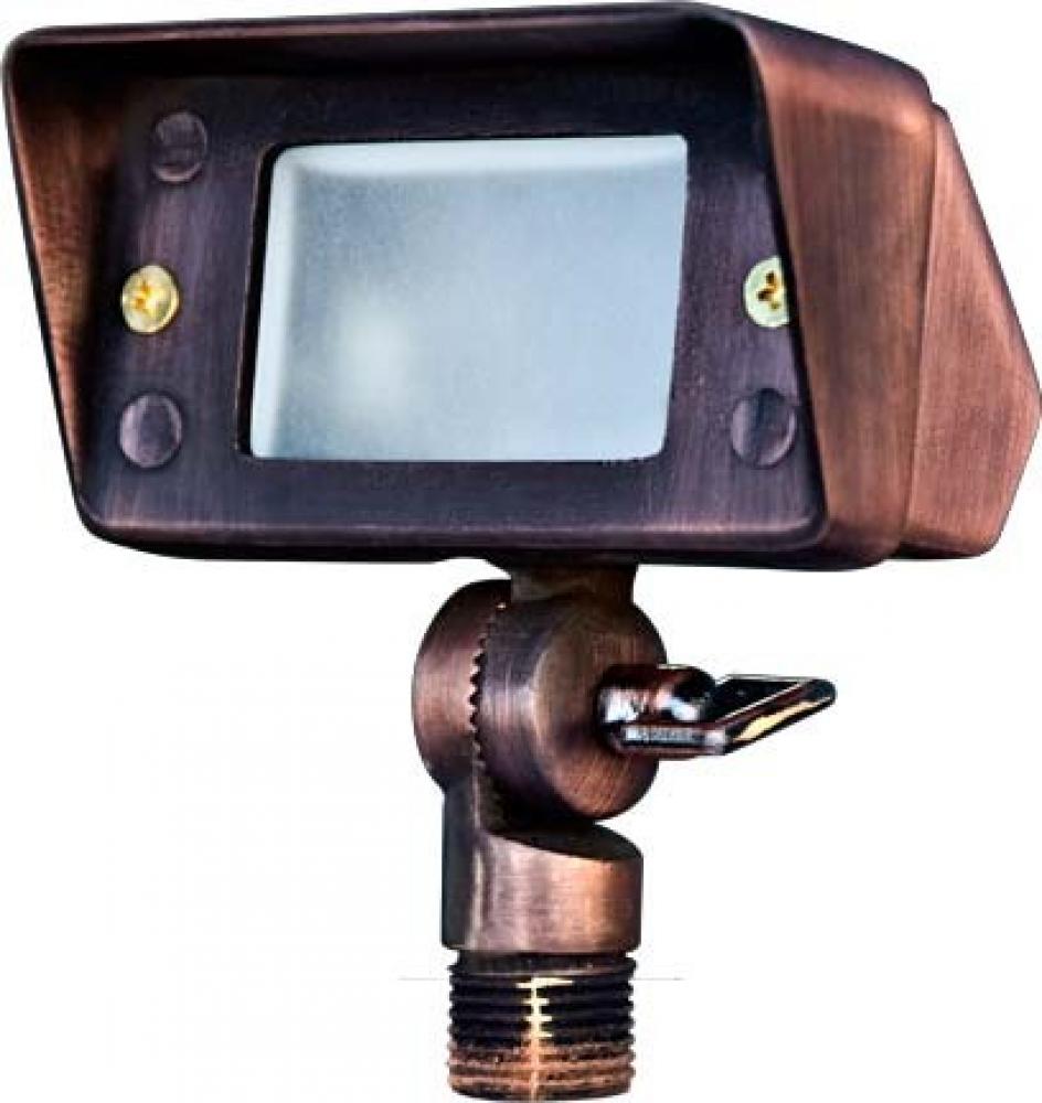 CAST BRASS MINI FLOOD LIGHT 2.5W JC-LED 12V