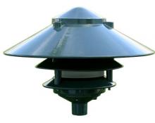 Dabmar D5300-G - PAGODA FIX 3 TIER 10"TOP 1/2"BASE INCAND 120V