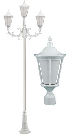Dabmar GM1103-LED6-W - GABRIELLA POST THREE LIGHT FIX 3 X LED 6W 85-265V