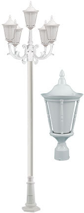 Dabmar GM1105-LED6-W - GABRIELLA POST FIVE LIGHT FIX 5 X LED 6W 85-265V