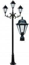 Dabmar GM1306-VG - DANIELLA POST THREE LIGHT FIX W/ CLEAR GLASS 3X13W DL-