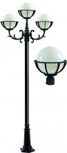 Dabmar GM2630-LED16-VG - CAST ALUM 10" GLOBE POST LIGHT FIX 3 X 16W LED 120V