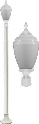 Dabmar GM4001-LED16-W - ALISA POST LIGHT FIX LED 16W 120V