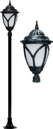 Dabmar GM7130-LED30-VG - CAST ALUM ACORN POST FIXTURE LED 30W 120V