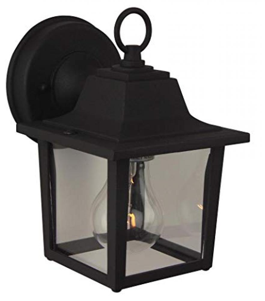 Coach Lights Cast 1 Light Small Outdoor Wall Lantern in Textured Black