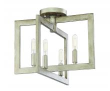 Craftmade 44954-GT - Portrait 4 Light Semi Flush in Gold Twilight