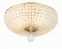 Crystorama BLA-10665-GA - Bella 4 Light Antique Gold Semi Flush Mount