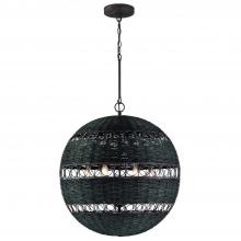 Crystorama REM-A5036-FB - Remy 6 Light Forged Bronze Pendant