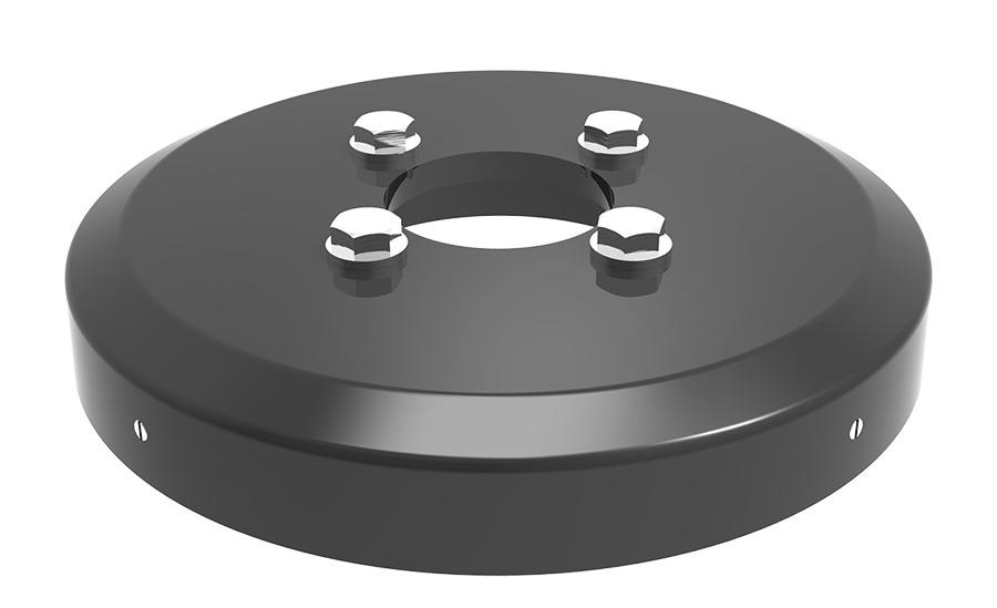 LANDSCAPE BOLLARD BASE BLED 24W RETRO KIT WITH BOLTS & SCREWS BRONZE