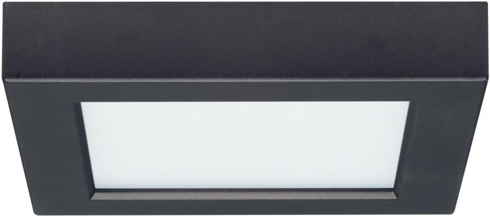 Blink - 10.5W- 5.5" Surface Mount LED - 3000K- Square Shape - Black Finish - 120V