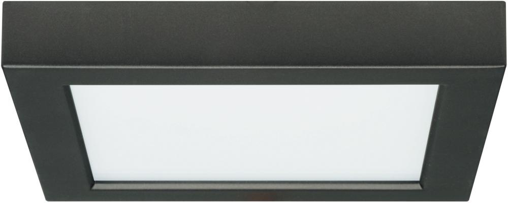 Blink - 13.5W- 7". Surface Mount LED - 3000K- Square Shape - Black Finish - 120V