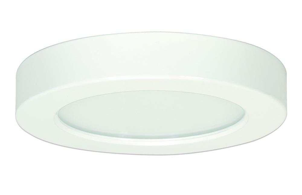 Blink - 10.5W- 5.5" Surface Mount LED - 2700K- Round Shape - White Finish - 120V