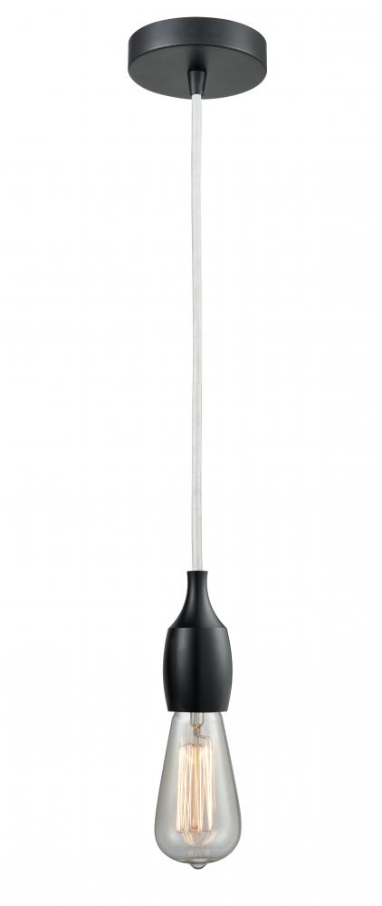 Chelsea - 1 Light - 2 inch - Matte Black - Cord hung - Mini Pendant