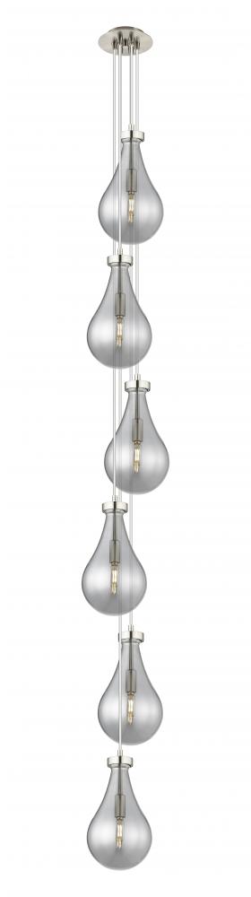 Owego - 6 Light - 7 inch - Brushed Satin Nickel - Multi Pendant