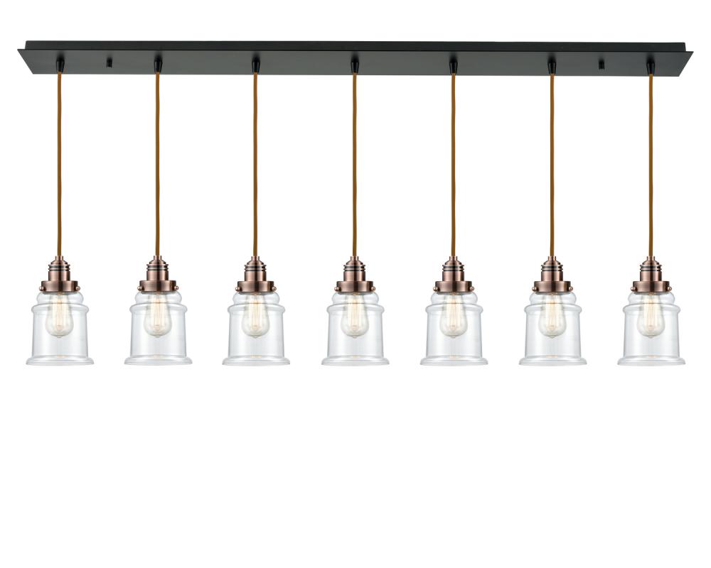 Winchester - 7 Light - 48 inch - Matte Black - Cord hung - Linear Pendant