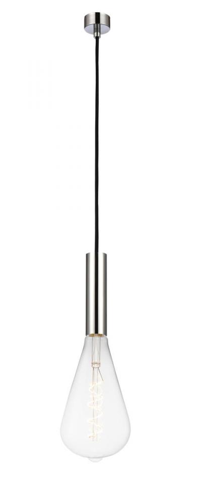 Edison - 1 Light - 5 inch - Polished Chrome - Cord hung - Mini Pendant