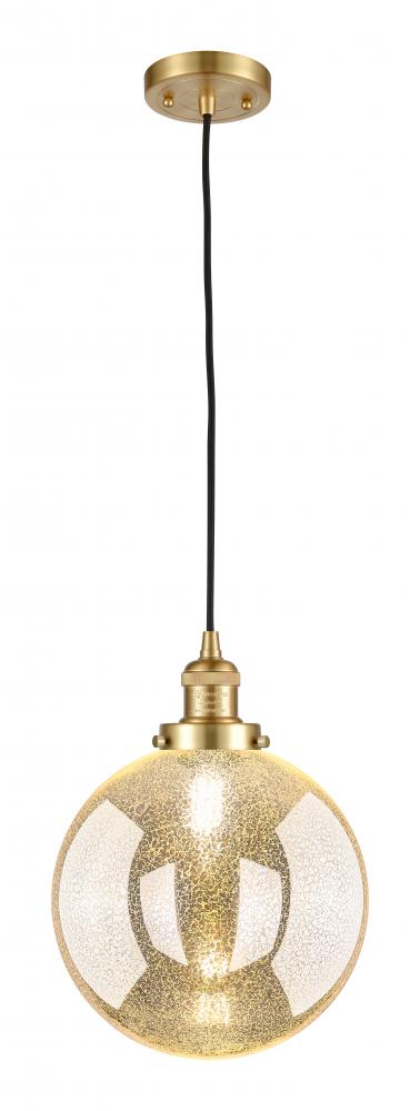 Beacon - 1 Light - 10 inch - Satin Gold - Cord hung - Mini Pendant