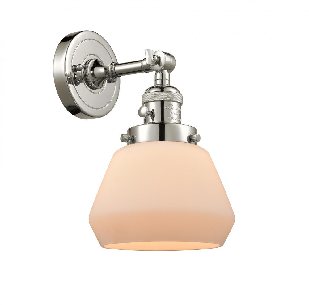 Fulton - 1 Light - 7 inch - Polished Nickel - Adjustable Sconce